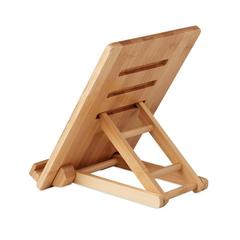 Vue Support pour tablette bambou - Tuanui de couleur marron| Krokrodeal