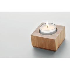 Vue Porte-bougie en bambou - Luxor de couleur marron| Krokrodeal