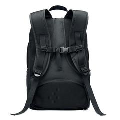 Vue Sac à dos de sport RPET 600D - Olympic de couleur noir| Krokrodeal
