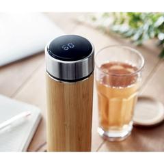 Vue Bouteille à double paroi 480 ml - Panay de couleur marron| Krokrodeal