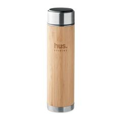 Vue Bouteille à double paroi 480 ml - Panay de couleur marron| Krokrodeal