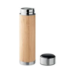 Vue Bouteille à double paroi 480 ml - Panay de couleur marron| Krokrodeal