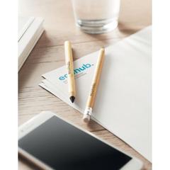Vue Crayon sans encre longue durée - Inkless bamboo de couleur marron| Krokrodeal