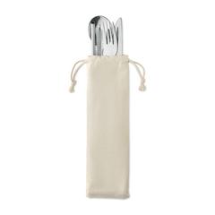 Vue Couverts en acier inoxydable - Custa set de couleur marron| Krokrodeal