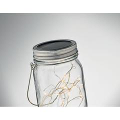 Vue Lampe solaire d'extérieur - Pot lamp de couleur blanc| Krokrodeal