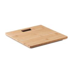 Vue Pèse-personne en bambou - Pesa scale de couleur marron| Krokrodeal