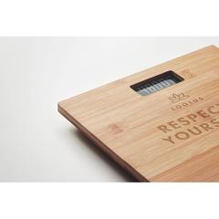 Vue Pèse-personne en bambou - Pesa scale de couleur marron| Krokrodeal