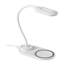 Vue Lampe et chargeur de bureau - Saturn de couleur blanc| Krokrodeal