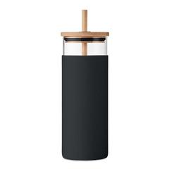 Vue Gobelet en verre 450ml. - Strass de couleur noir| Krokrodeal
