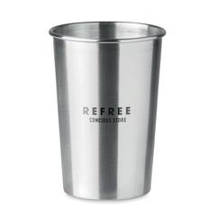 Vue Gobelet en acier inox 350ml - Bongo de couleur gris| Krokrodeal