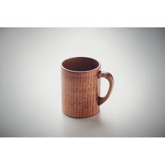 Vue Mug en bois de chêne 280 ml - Travis de couleur marron| Krokrodeal