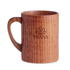 Vue Mug en bois de chêne 280 ml - Travis de couleur marron| Krokrodeal