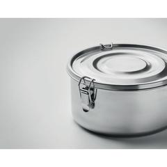 Vue Set de 2 boîtes en inox - Elles de couleur gris| Krokrodeal