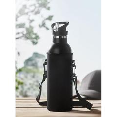 Vue Gourde à double paroi 700ml - Tiksi de couleur noir| Krokrodeal