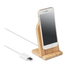 Vue Chargeur magnétique portable - Hintois de couleur marron| Krokrodeal