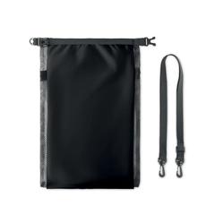 Vue Sac étanche 6L avec sangle - Scuba mesh de couleur noir| Krokrodeal