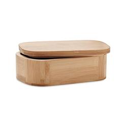 Vue Lunch box en bambou 650ml - Laden de couleur marron| Krokrodeal