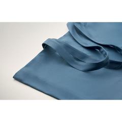 Vue Sac toile recyclée 280 gr/m ² - Respect coloured de couleur bleu| Krokrodeal