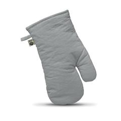 Vue Gant de cuisine en coton organi - Nevon de couleur gris| Krokrodeal