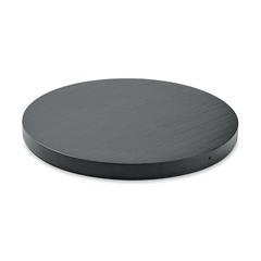 Vue Chargeur sans fil rond bambou - Rundo + de couleur noir| Krokrodeal