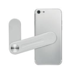 Vue Support téléphone magnétique - Gada de couleur gris| Krokrodeal