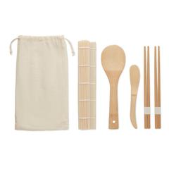 Vue Kit de fabrication de sushis - Ichiba de couleur marron| Krokrodeal