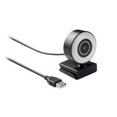 Vue Webcam HD 1080P et lumière - Lagani de couleur noir| Krokrodeal