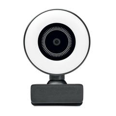 Vue Webcam HD 1080P et lumière - Lagani de couleur noir| Krokrodeal