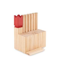 Vue Jeu de lancer en bois de pin - King de couleur marron| Krokrodeal