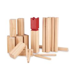 Vue Jeu de lancer en bois de pin - King de couleur marron| Krokrodeal