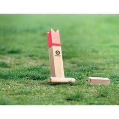 Vue Jeu de lancer en bois de pin - King de couleur marron| Krokrodeal