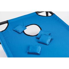 Vue Jeu de lancer de sacs de sable - Sorgame de couleur bleu| Krokrodeal