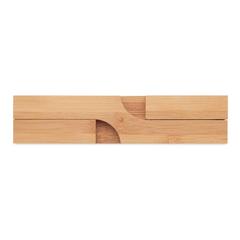 Vue Dessous de plat pliable bambou - Imba de couleur marron| Krokrodeal