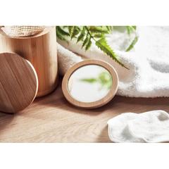 Vue Miroir de poche en bambou - Malay de couleur marron| Krokrodeal