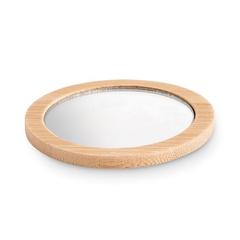 Vue Miroir de poche en bambou - Malay de couleur marron| Krokrodeal