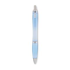Vue Stylo à bille en RPET - Rio rpet de couleur bleu| Krokrodeal