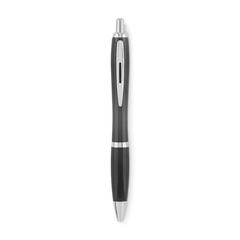 Vue Stylo à bille en RPET - Rio rpet de couleur gris| Krokrodeal