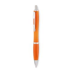 Vue Stylo à bille en RPET - Rio rpet de couleur orange| Krokrodeal