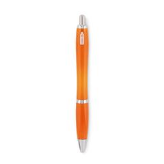 Vue Stylo à bille en RPET - Rio rpet de couleur orange| Krokrodeal