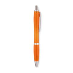 Vue Stylo à bille en RPET - Rio rpet de couleur orange| Krokrodeal