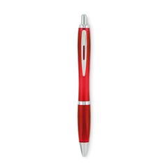 Vue Stylo à bille en RPET - Rio rpet de couleur rouge| Krokrodeal