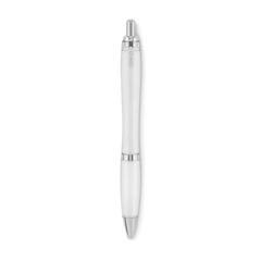 Vue Stylo à bille en RPET - Rio rpet de couleur blanc| Krokrodeal