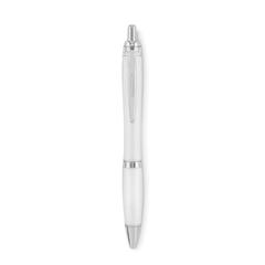Vue Stylo à bille en RPET - Rio rpet de couleur blanc| Krokrodeal