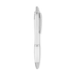 Vue Stylo à bille en RPET - Rio rpet de couleur blanc| Krokrodeal