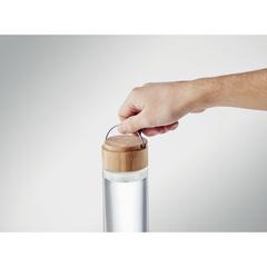 Vue Bouteille en verre 500ml - Ameland de couleur blanc| Krokrodeal