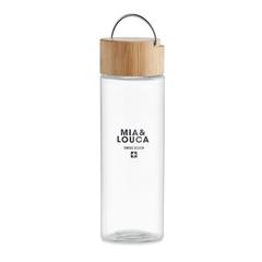 Vue Bouteille en verre 500ml - Ameland de couleur blanc| Krokrodeal