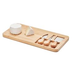 Vue Plateau à fromage en bambou - Glenavy de couleur marron| Krokrodeal