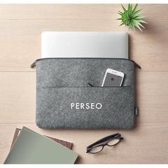 Vue Sac pour ordinateur en RPET - Toplo de couleur gris| Krokrodeal