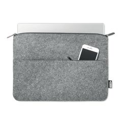 Vue Sac pour ordinateur en RPET - Toplo de couleur gris| Krokrodeal
