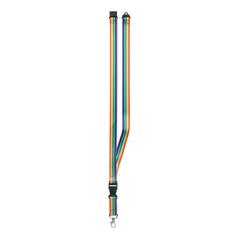 Vue Lanyard en RPET arc-en-ciel - Bowyard de couleur -| Krokrodeal
